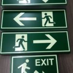 Photoluminescent signage exit
